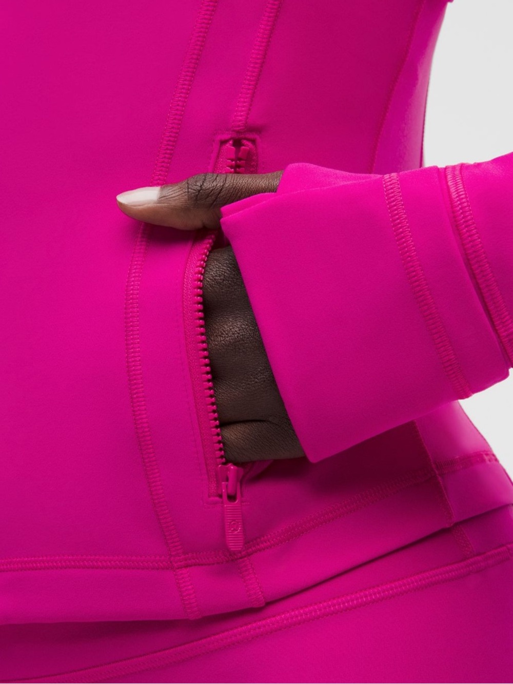 Lululemon Define Cropped Jacket Pink Flare Size 2 Sz 2 - Picture 5 of 6
